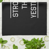 Sterker dan gisteren theedoek (Gevouwen)