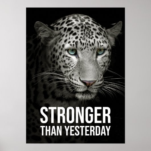 Sterker dan gisteren - tijger poster (Voorkant)