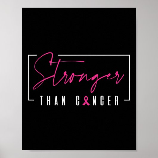 Sterker dan het roze lint van borstkanker poster (Voorkant)
