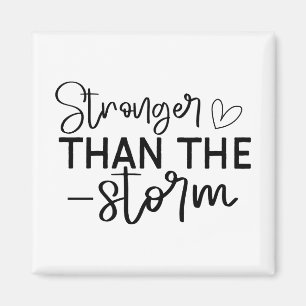 "Sterker dan het Storm" Boho Inspirerend Magneet