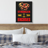 Sterker dan je excuses canvas afdruk (Insitu (Slaapkamer))