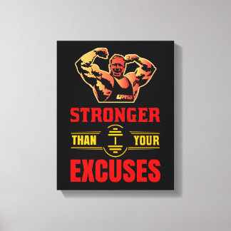 Sterker dan je excuses canvas afdruk
