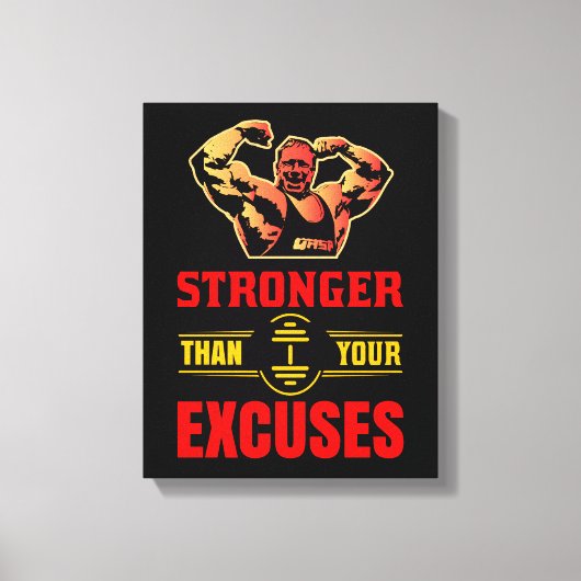 Sterker dan je excuses canvas afdruk (Voorkant)