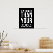 Sterker dan je overschrijvingen poster (Keuken)