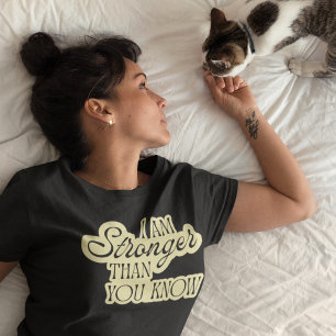 Sterker dan je weet Motiverende T-shirt