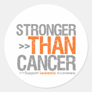 Sterker dan kanker - Leukemie Ronde Sticker