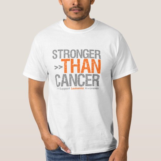 Sterker dan kanker - Leukemie T-shirt (Voorkant)