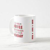 Sterker dan maandag koffiemok (Voorkant links)