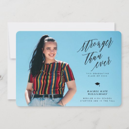 Sterker dan ooit aankondiging van Afstuderen (Voorkant)