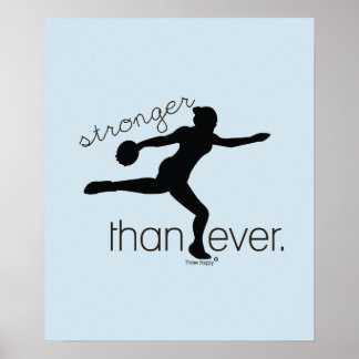 Sterker dan ooit Discus Throw Poster Gift