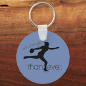 Sterker dan ooit Discus Throw Sleutelhanger Gift (Voorkant)