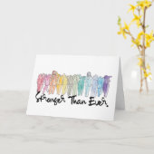 Sterker dan ooit leeg Wenskaart Kaart (Gele Bloem)