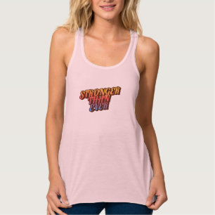 Sterker dan ooit roze tanktop voor vrouwen