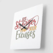 Sterker dan uw bovenmatige gym vierkante klok (Hoek)