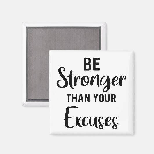 Sterker dan uw uitzonderingen // Inspirerend Magneet (Voorkant / Achterkant)