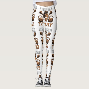Sterker Dan Vandaag Overwin Jezelf Leggings
