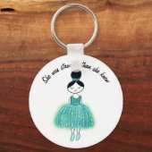 Sterker dan ze wist van  ovariumkanker sleutelhanger (Voorkant)