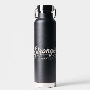 Sterker Elke Dag Retro Gym Motivatie Waterfles