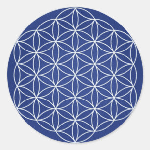 Sterker gezakte geometrietsticker ronde sticker