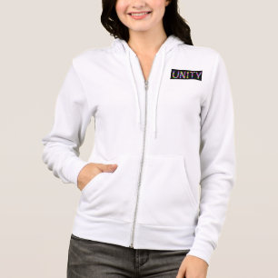 Sterker Samen Eenheid Bloemrijke Typografie Insp Hoodie