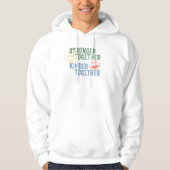 Sterker samen met elkaar hoodie (Voorkant)