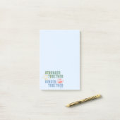 Sterker samen met elkaar post-it® notes (Op bureau)