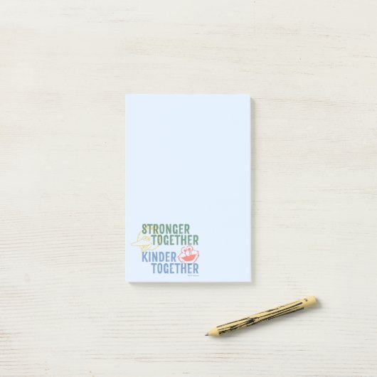 Sterker samen met elkaar post-it® notes (Op bureau)