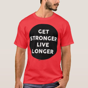 Sterkere, levendige, langzamere gym die het ontwer t-shirt