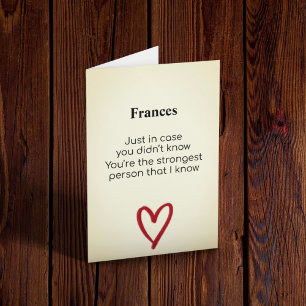 Sterkste persoon die ik  kaart ken