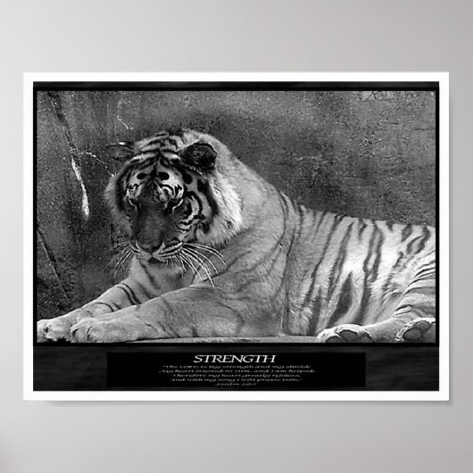 Sterkte als Christelijk Poster (Voorkant)