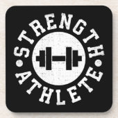 Sterkte atleet bier onderzetter (Voorkant)