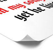 Sterkte - Bijbels Poster (Hoek)