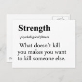 Sterkte definitie briefkaart (Voorkant / Achterkant)