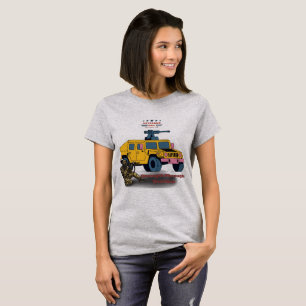Sterkte door opoffering grijs t-shirt