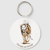 Sterkte en moed sleutelhanger (Voorkant)
