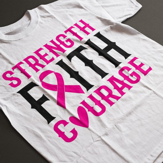 Sterkte en moed t-shirt