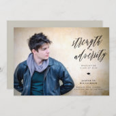 Sterkte in aankondiging van het Afstuderen van de (Voorkant / Achterkant)