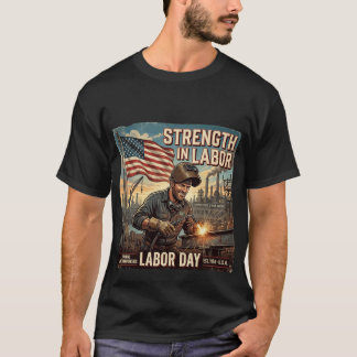 Sterkte in Arbeid - Amerikaanse Arbeider Tribut T-shirt
