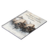 Sterkte in het Storm: Bison Notitieboek (Linkerzijde)