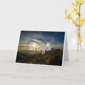 Sterkte Inspirerend Blank Note Kaart (Gele Bloem)