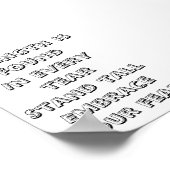 Sterkte inspirerend minigedicht poster (Hoek)