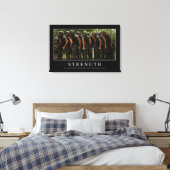 Sterkte: Inspirerend prijsopgave Canvas Afdruk (Insitu (Slaapkamer))