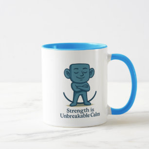 Sterkte is Onbreekbare Rust - Motivatie Mok