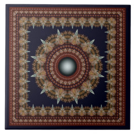 Sterkte kaleidoscopische fractale ornament tegeltje