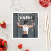 Sterkte Kortheid Vrouwen Spierwereld Motivatie Servet (Insitu)