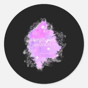Sterkte Over Zwakte Melkweg - Rsd Crps Bewustzijn Ronde Sticker