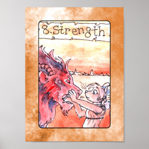 Sterkte Poster Kaart Tarot