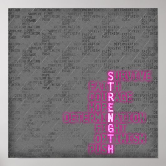 Sterkte, Poster van borstkankerbewustwording (Voorkant)