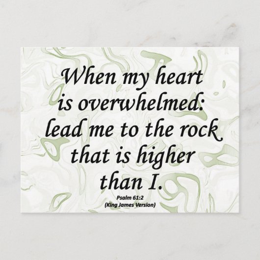 Sterkte Psalm 61-2 Briefkaart (Voorkant)