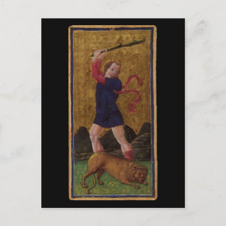 Sterkte Tarot-kaart Briefkaart